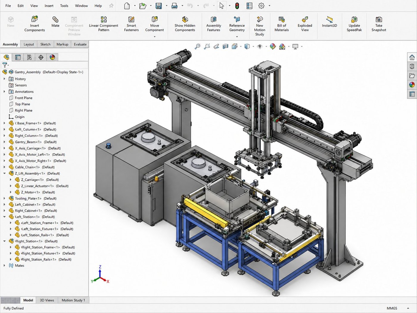 Parts handling system