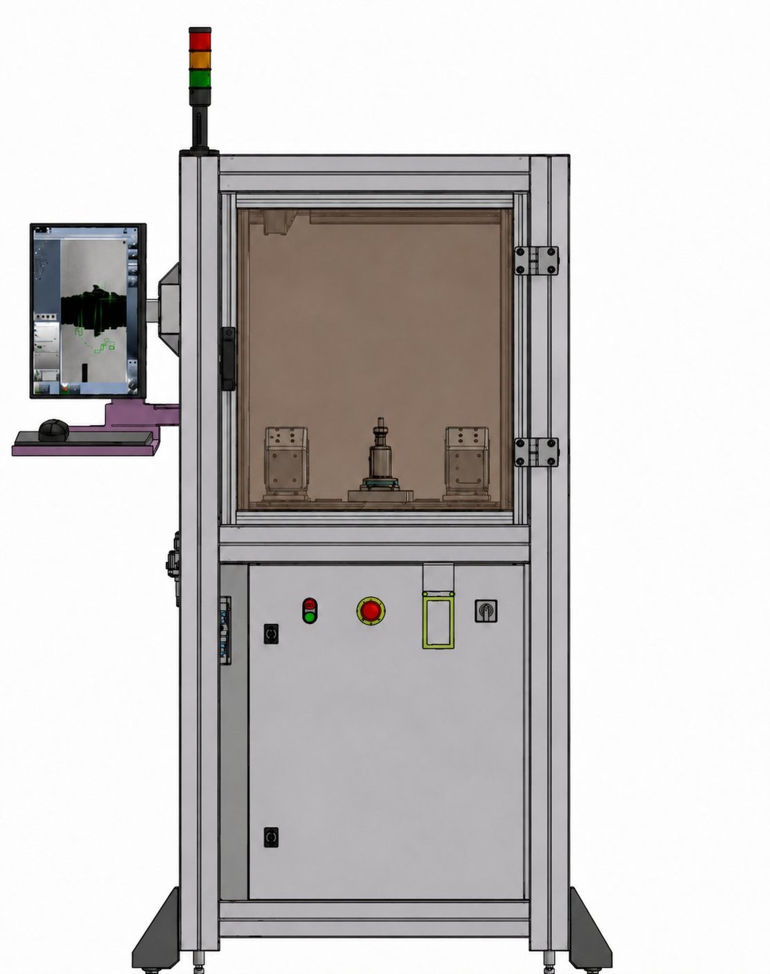 Vision system with operator panel